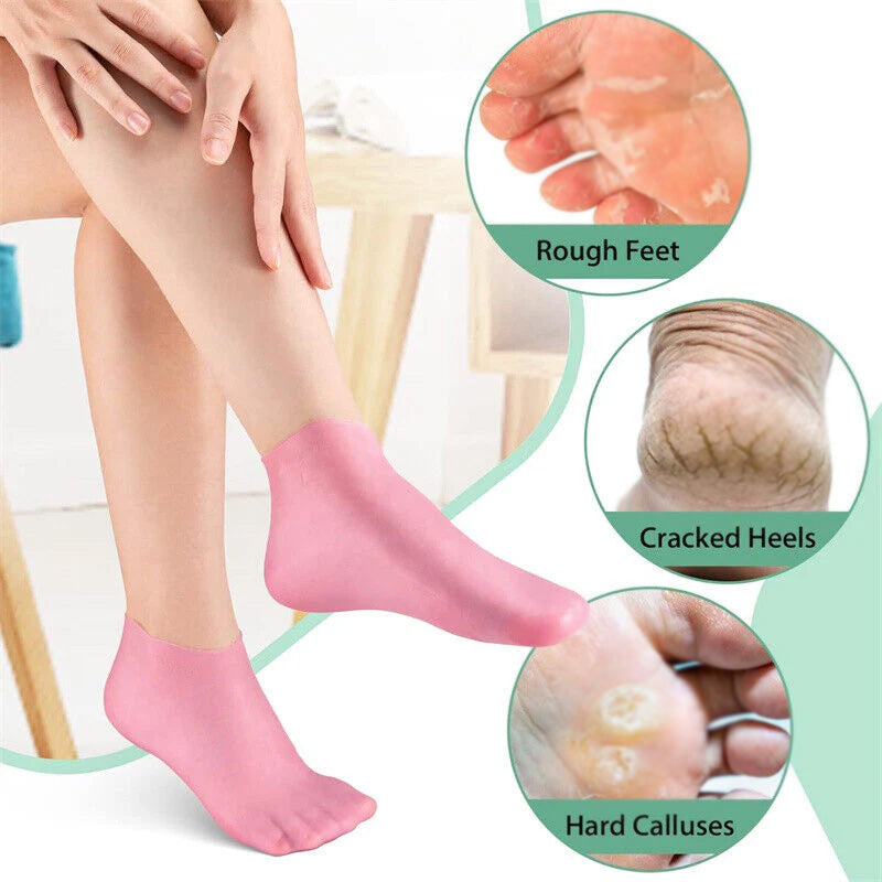 Silicone Moisturizing Gel Socks & Gloves Pack