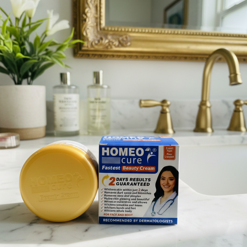 Fastest Beauty Cream HOMEO Cure | Face & Body | Pakistan Made | 50g
