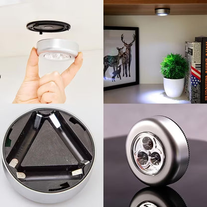 LED Tap Light Self Adhesive | Battery Power Cabinet Light |