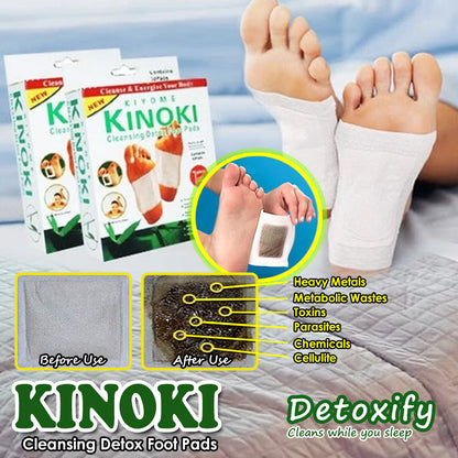 Kiyome Kinoki Detox Foot Pads – Pain-Free Cleansing Patches for Night Detox, Stress Relief & Body Toxin Removal