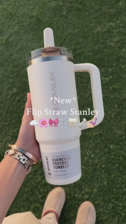 Stanley Flip Straw Tumbler 40oz (1200ML) Insulated Stainless Steel With Handle Durable Design